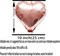 Rose Gold Heart Foil Mylar Balloons - Valentines Day Party Wedding Bachelorette Anniversary Birthday Bridal Shower Party Favors Balloons Decorations, 50pc